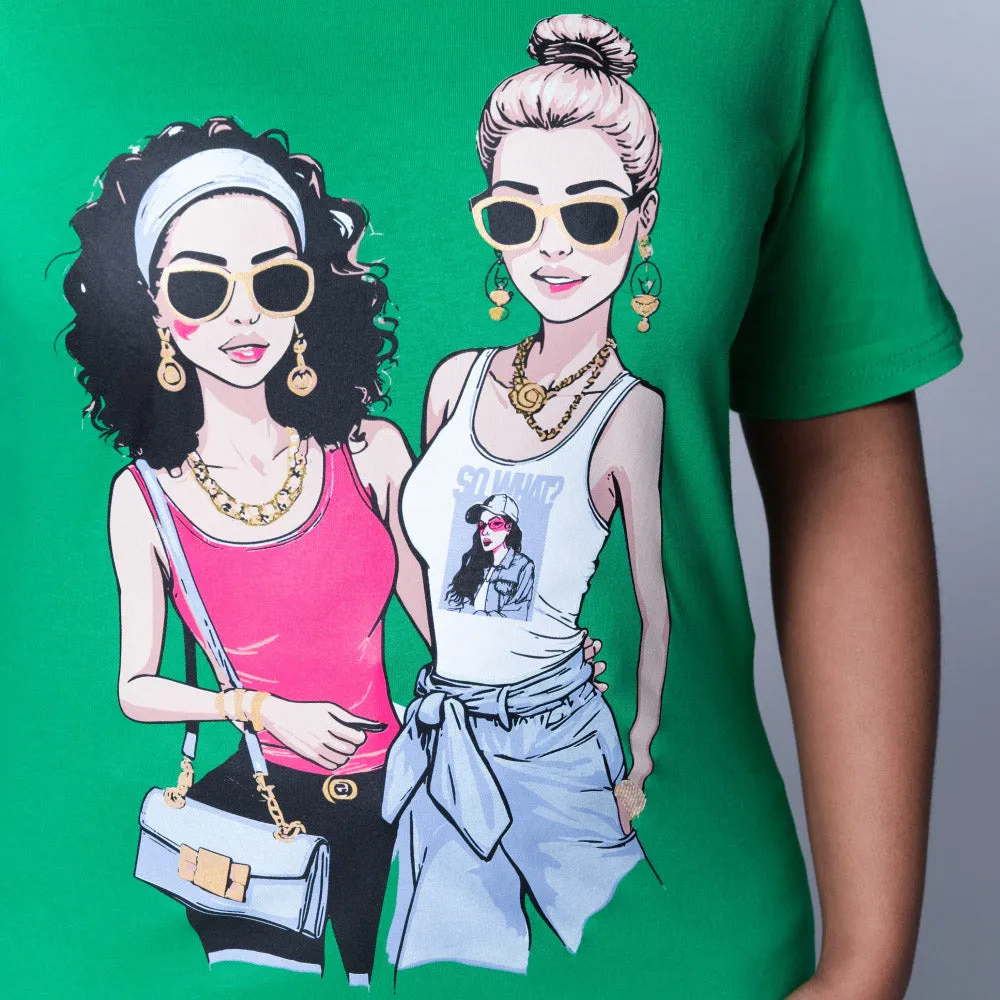 Emerald Statement Print Oversized Tee sold by Fashion World product image thumbnail 2