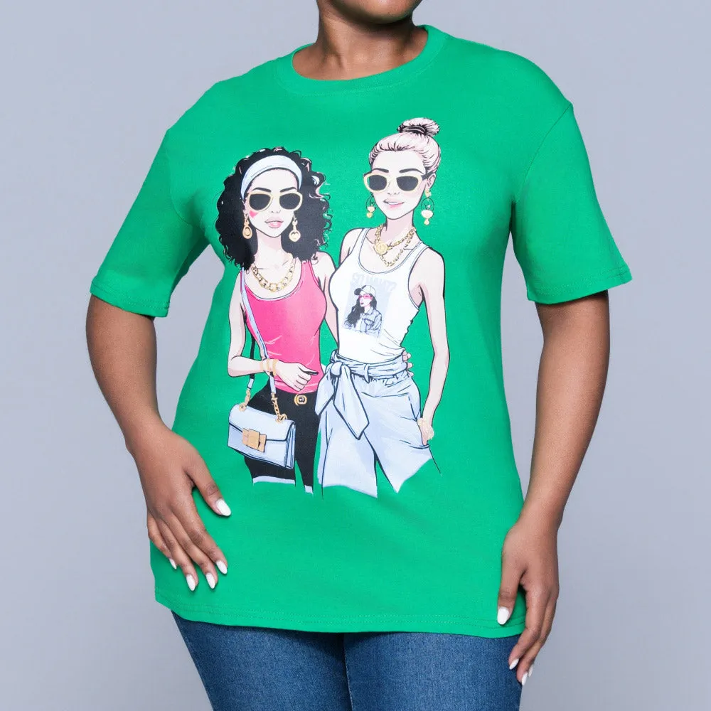 Emerald Statement Print Oversized Tee sold by Fashion World product image thumbnail 5