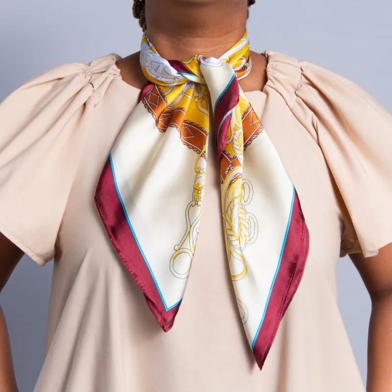 Maroon Neck Scarf sold by Fashion World