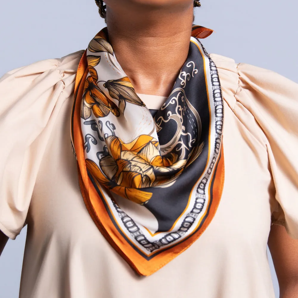 Brown Neck Scarf sold by Fashion World