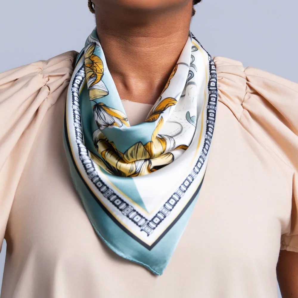 Blue Neck Scarf sold by Fashion World product image thumbnail 2