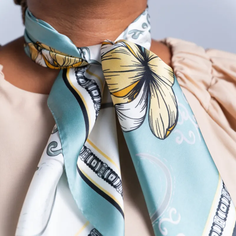 Blue Neck Scarf sold by Fashion World