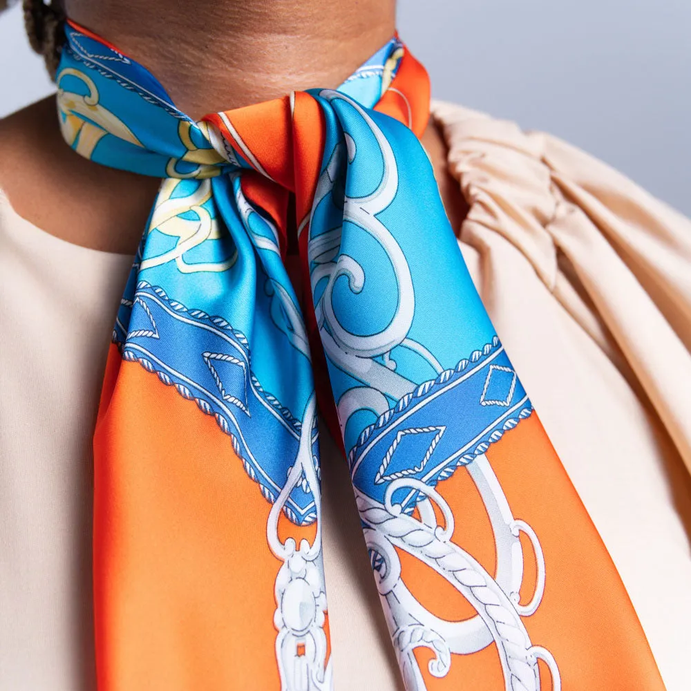 Orange Neck Scarf sold by Fashion World product image thumbnail 2