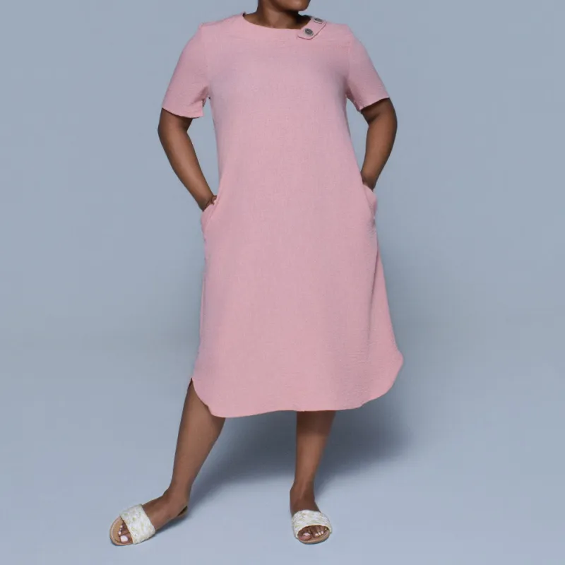Plus Size Rose Short Sleeve Ladies Tunic sold by Fashion World