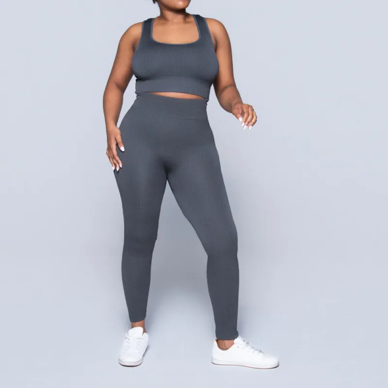 Ladies Grey Gym Top sold by Fashion World