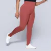 Rust Ribbed Gym Leggings sold by Fashion World