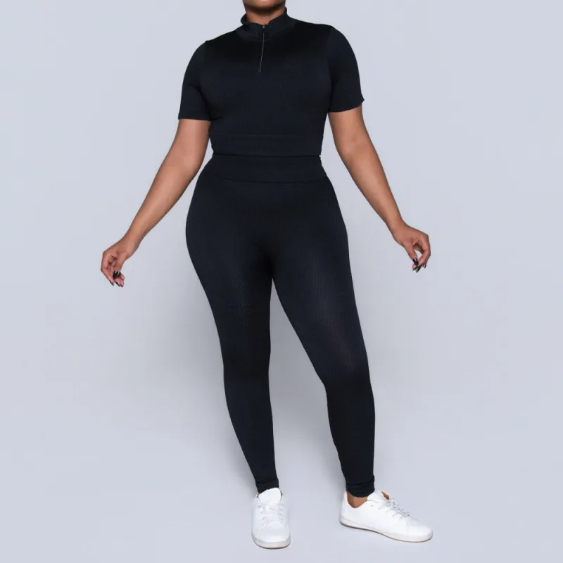 Black Active Wear Gym Pants sold by Fashion World