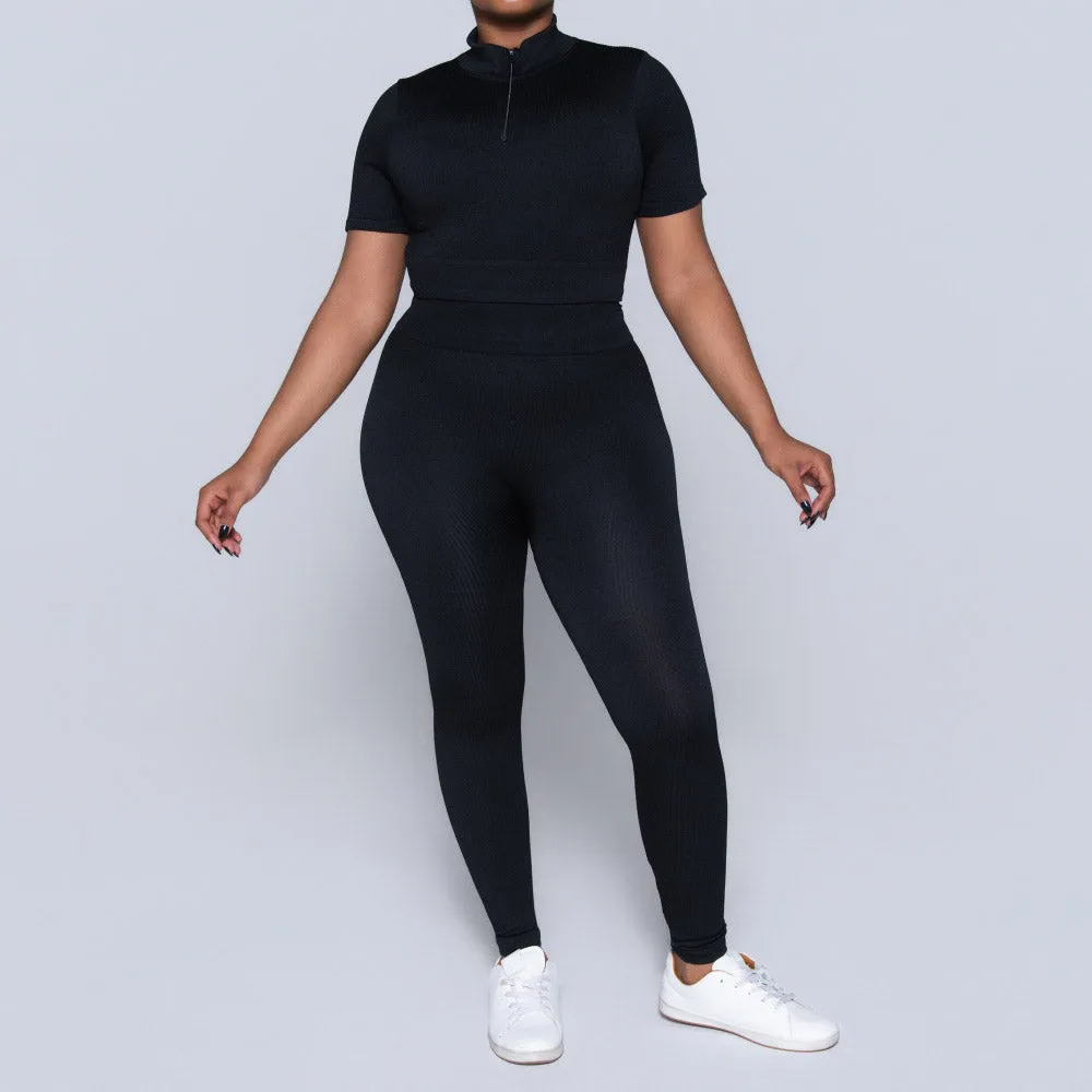 Black Active Wear Gym Pants sold by Fashion World