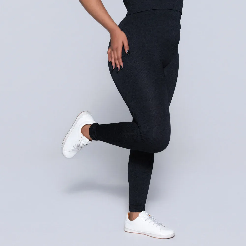 Black Active Wear Gym Pants sold by Fashion World product image thumbnail 3