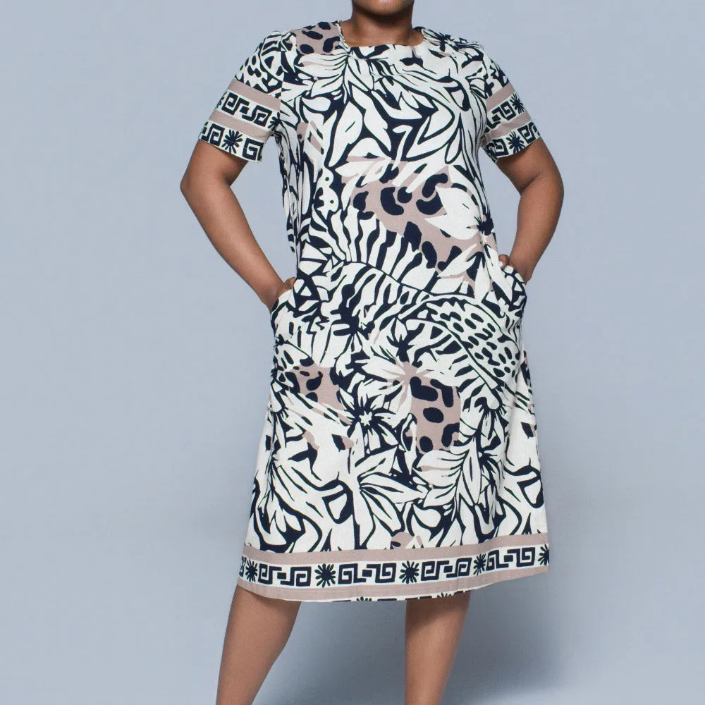 Plus Size Border Print Tunic sold by Fashion World product image thumbnail 2