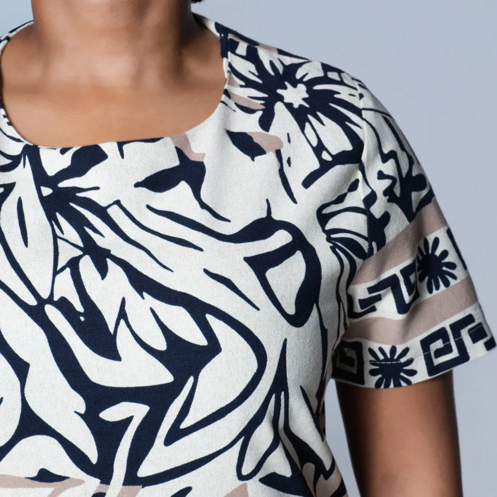 Plus Size Border Print Tunic sold by Fashion World product image thumbnail 5