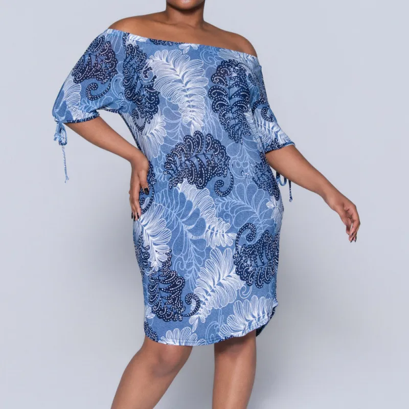 Printed Blue Ladies Tunic sold by Fashion World