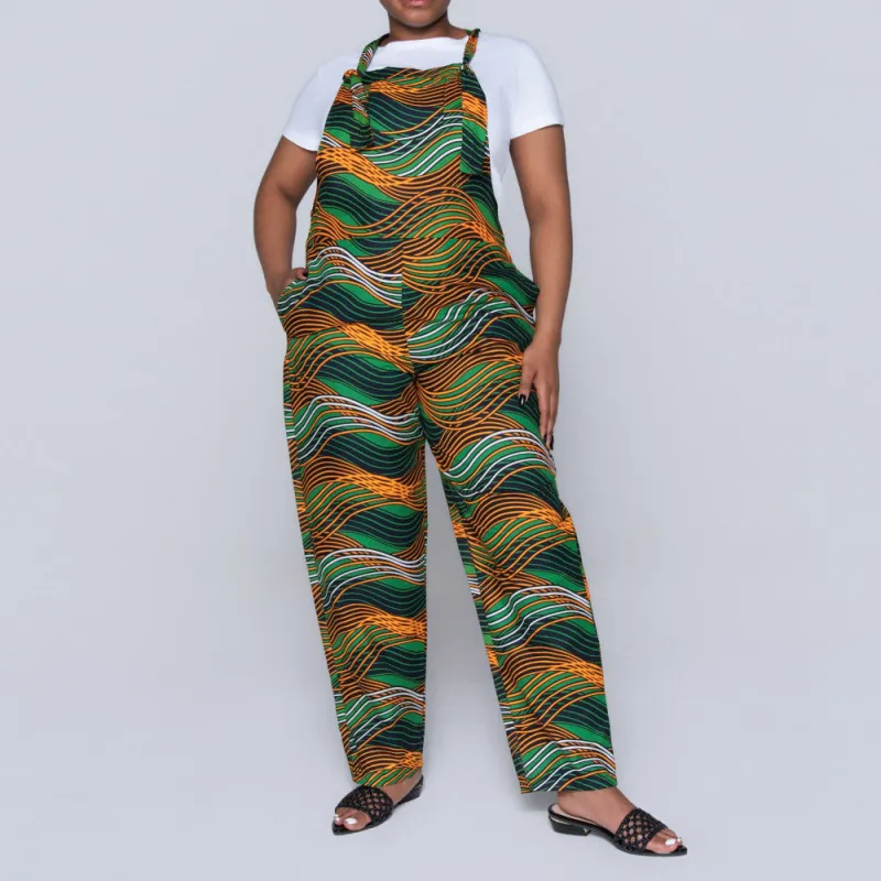 Green Ethnic Print Jumpsuit sold by Fashion World