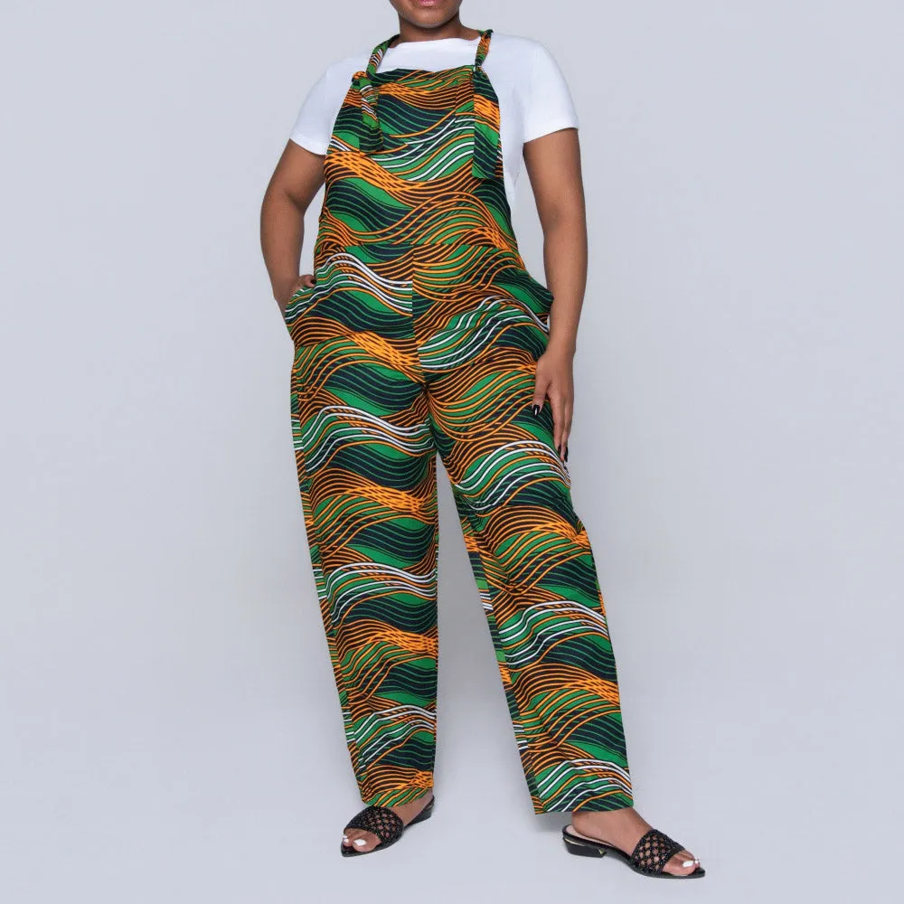 Green Ethnic Print Jumpsuit sold by Fashion World