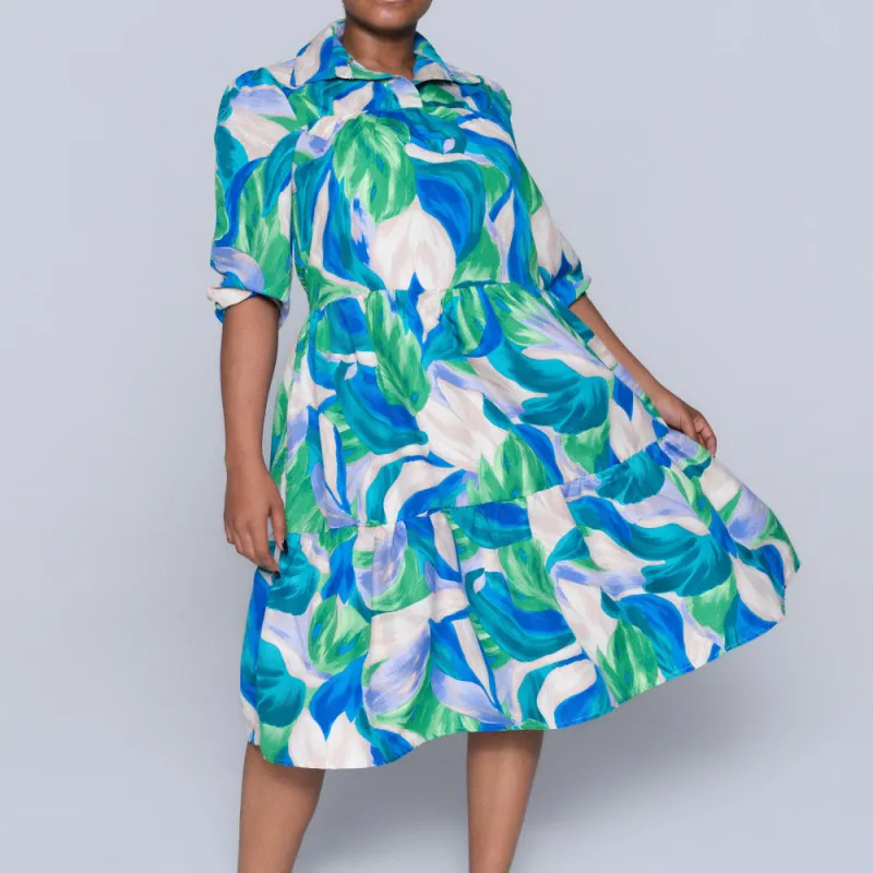 Plus Size Printed Tiered Tunic sold by Fashion World