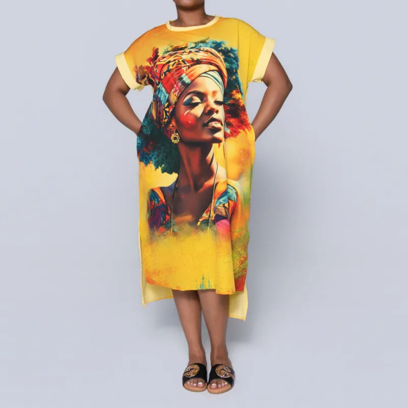 Plus Size Printed Tunic sold by Fashion World