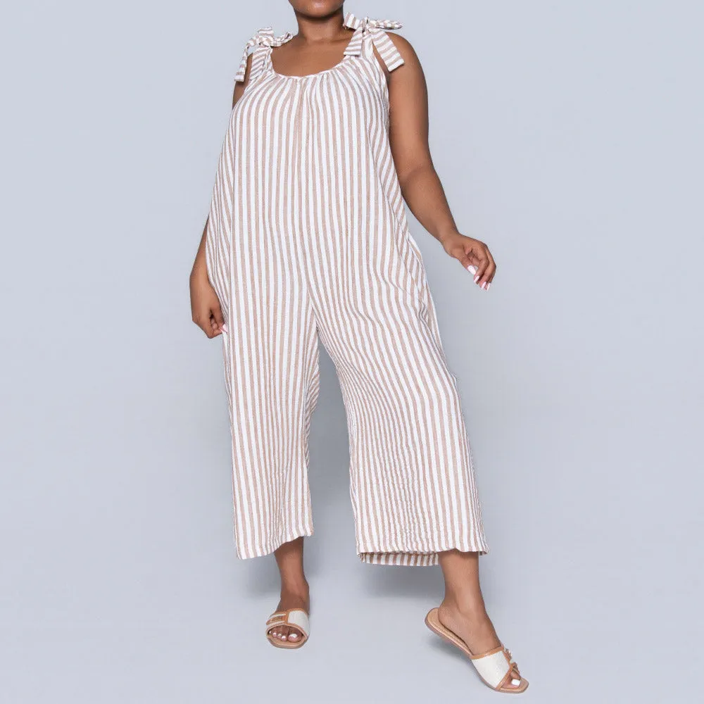 Striped Printed Jumpsuit sold by Fashion World product image thumbnail 2