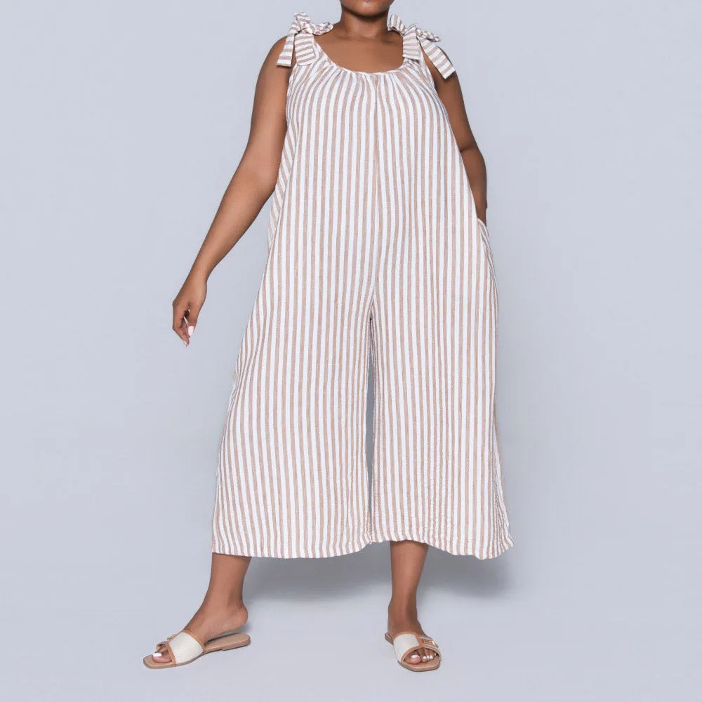 Striped Printed Jumpsuit sold by Fashion World