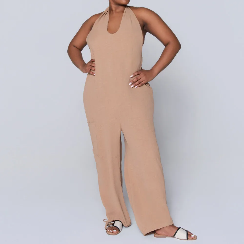 Camel Jumpsuit sold by Fashion World product image thumbnail 4