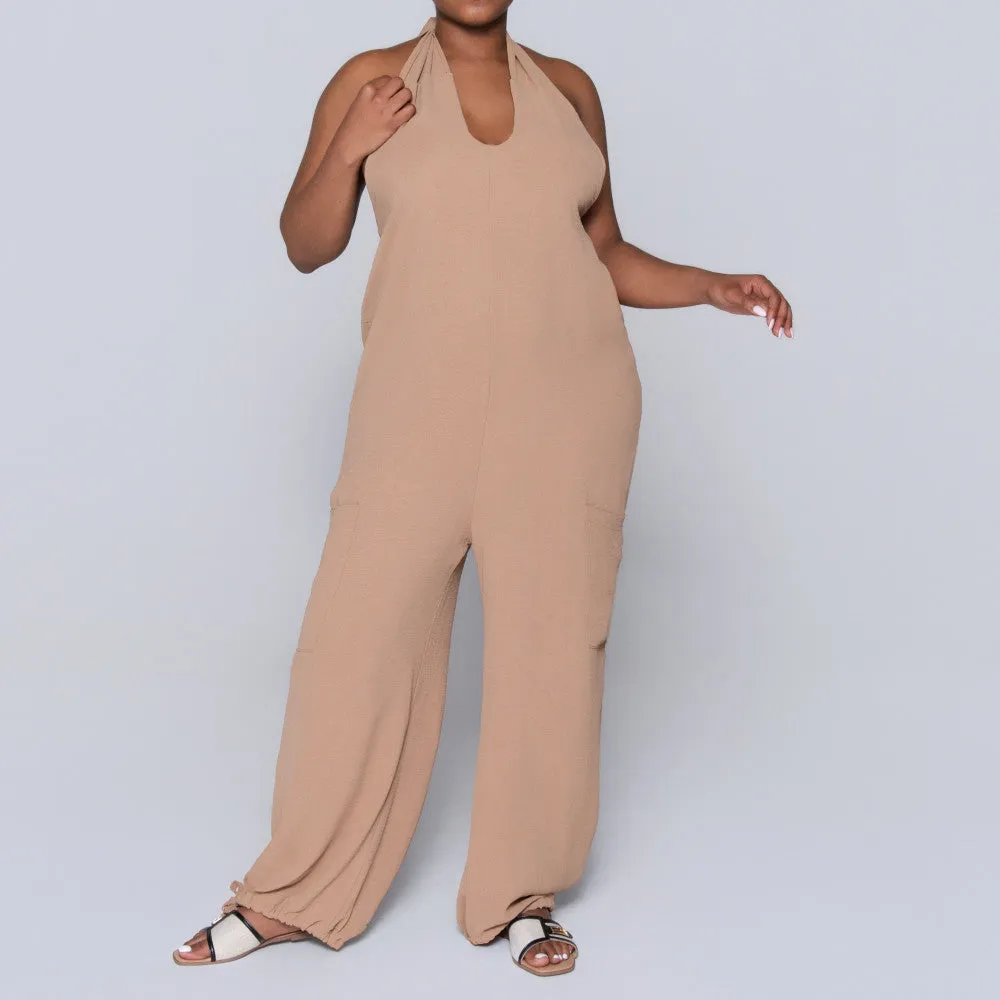 Camel Jumpsuit sold by Fashion World product image thumbnail 5