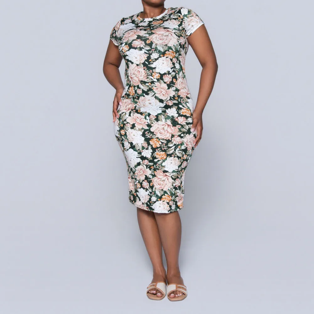 Printed Cap Sleeve Summer Dress sold by Fashion World product image thumbnail 3