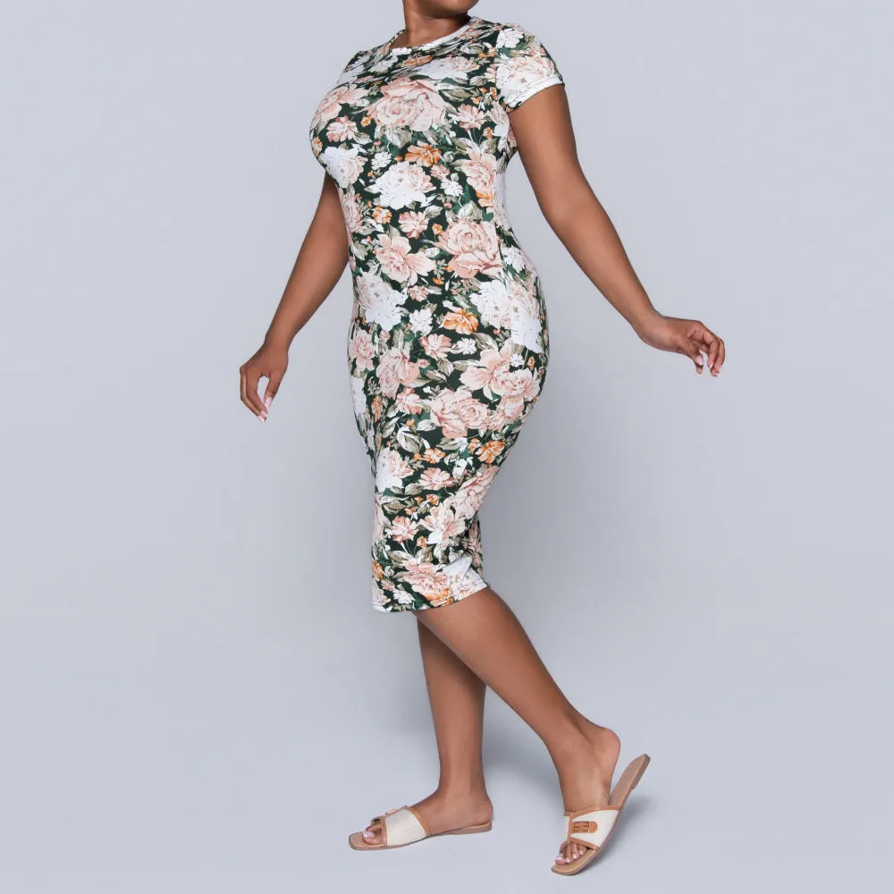 Printed Cap Sleeve Summer Dress sold by Fashion World product image thumbnail 2