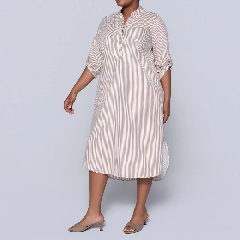 Mocca Plus Size Cotton Striped Tunic sold by Fashion World product image thumbnail 4