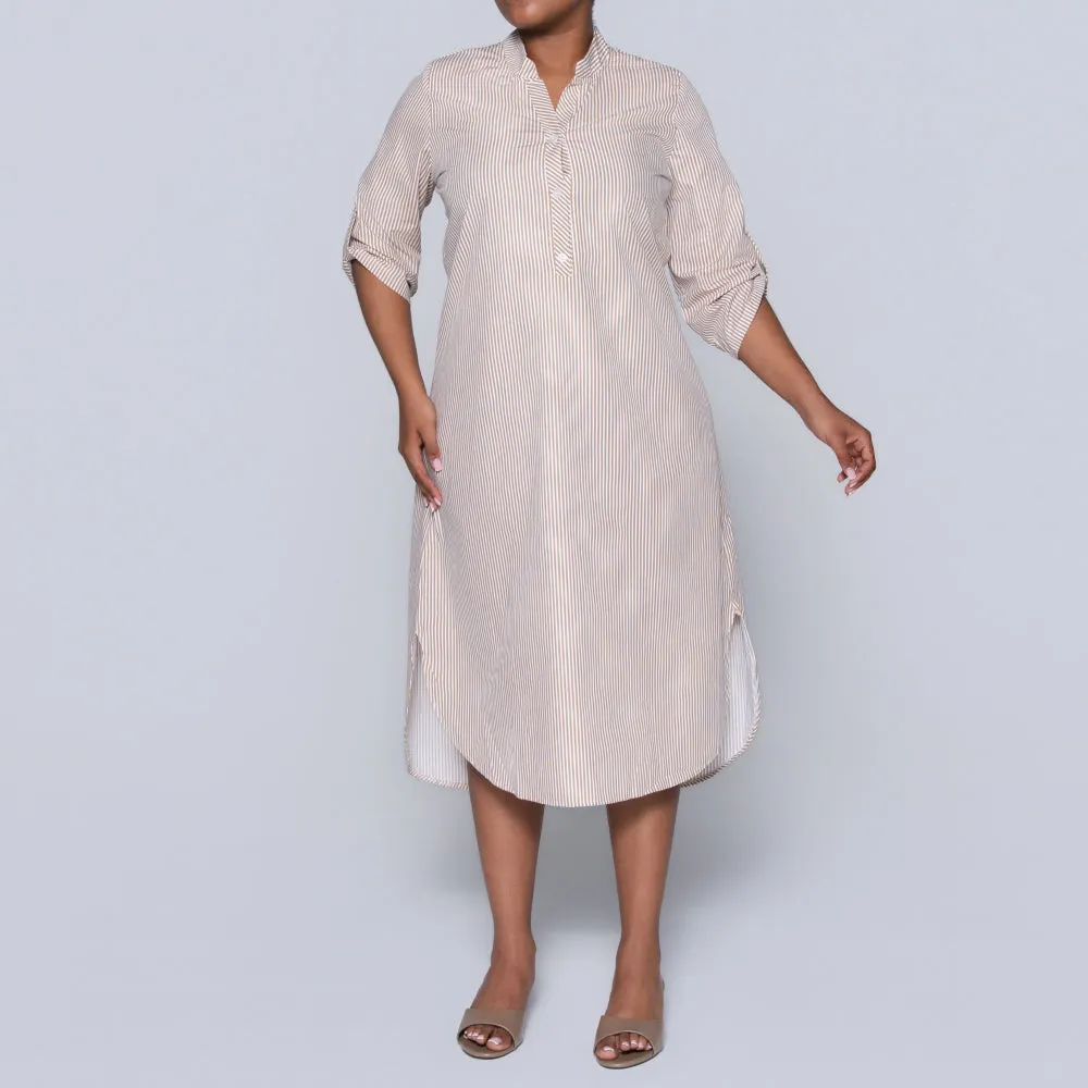 Mocca Plus Size Cotton Striped Tunic sold by Fashion World product image thumbnail 5