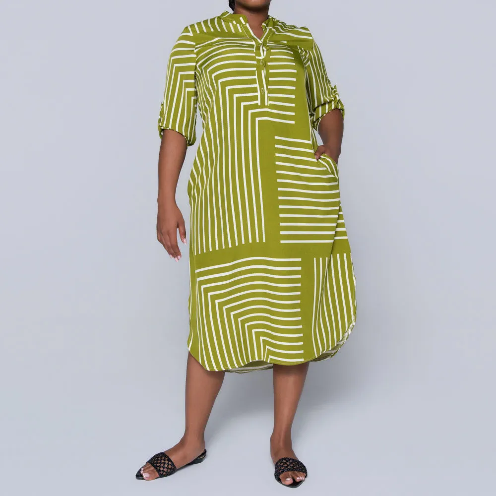 Plus Size Green Printed Tunic sold by Fashion World product image thumbnail 5