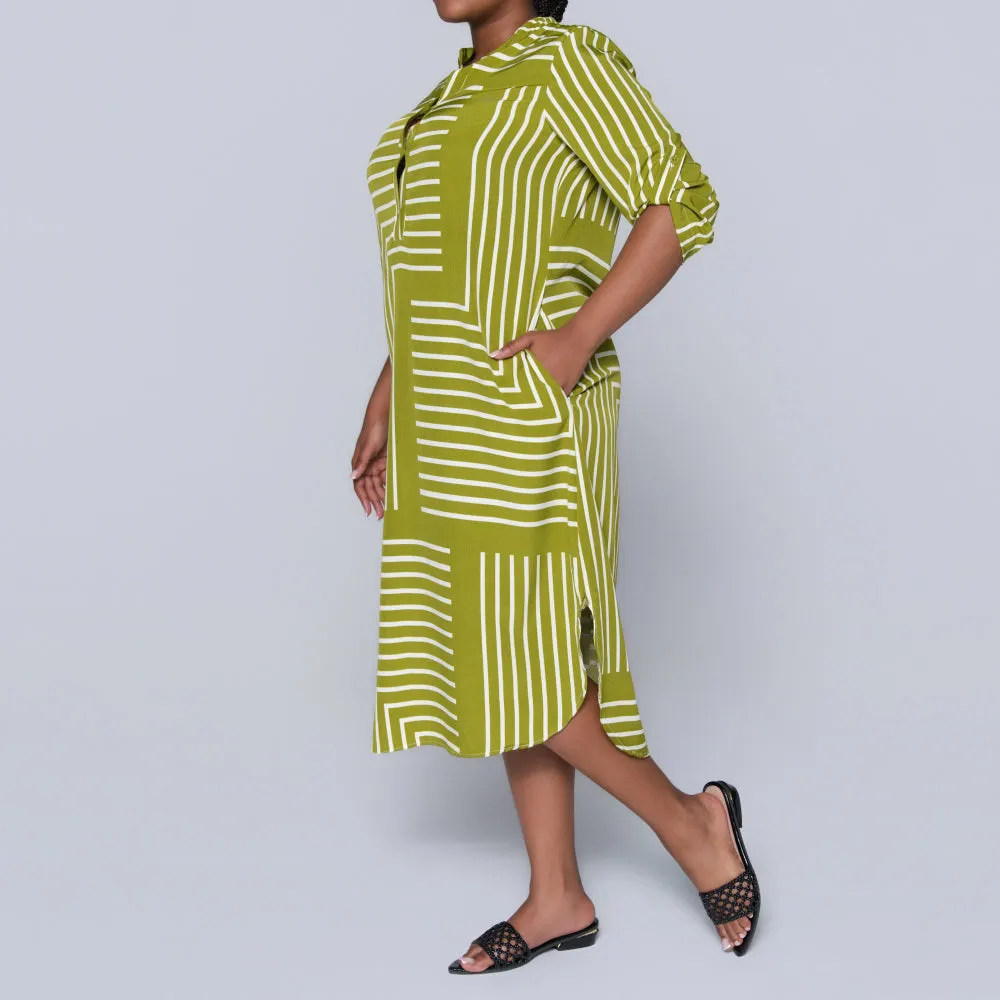 Plus Size Green Printed Tunic sold by Fashion World product image thumbnail 4