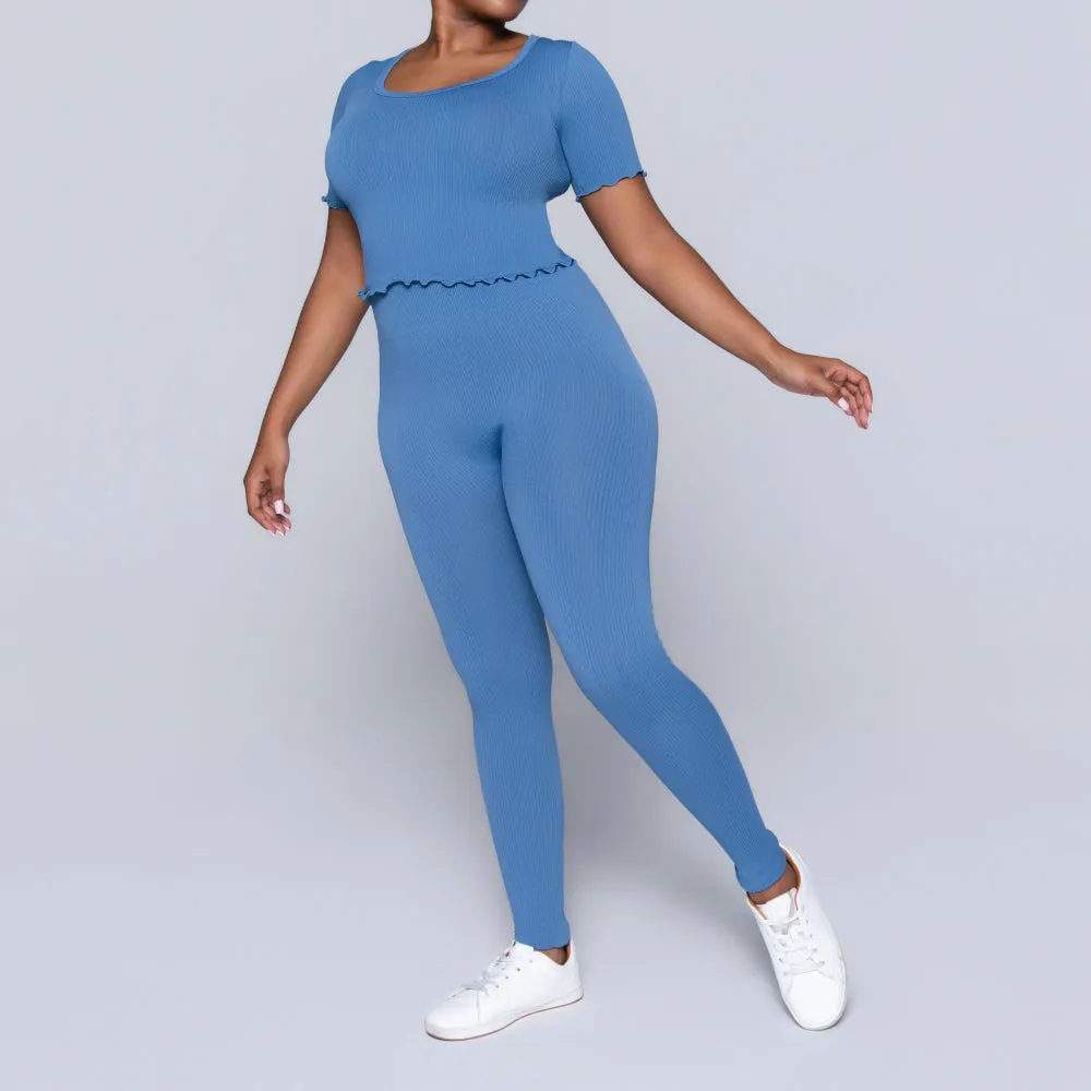 Blue Frill Edit Gym Pants sold by Fashion World product image thumbnail 2