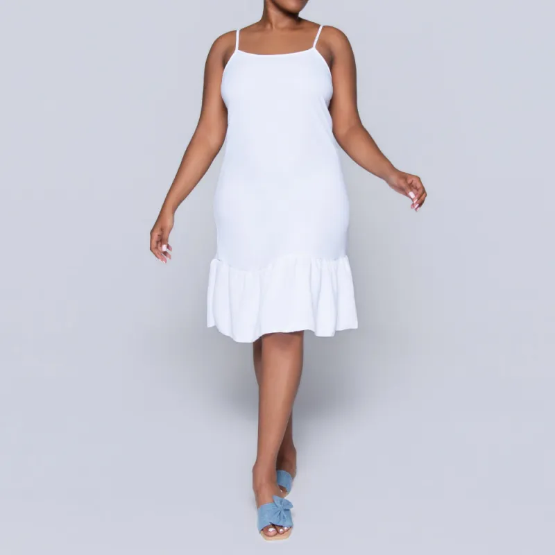 Optical White Airflow Strappy Tunic sold by Fashion World