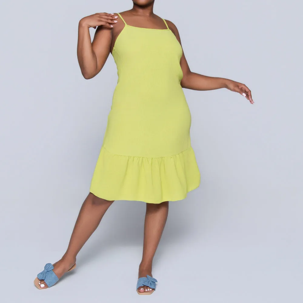 Chartreuse Airflow Strappy Tunic sold by Fashion World product image thumbnail 4
