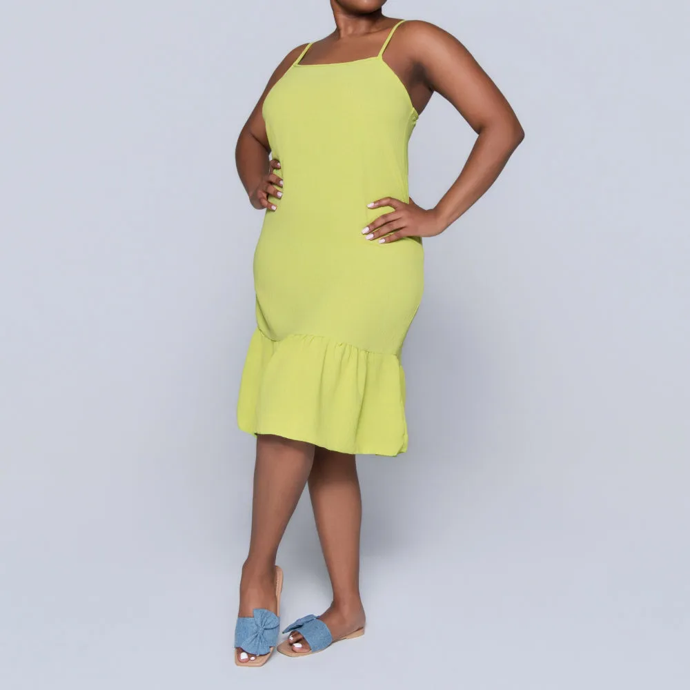 Chartreuse Airflow Strappy Tunic sold by Fashion World product image thumbnail 5