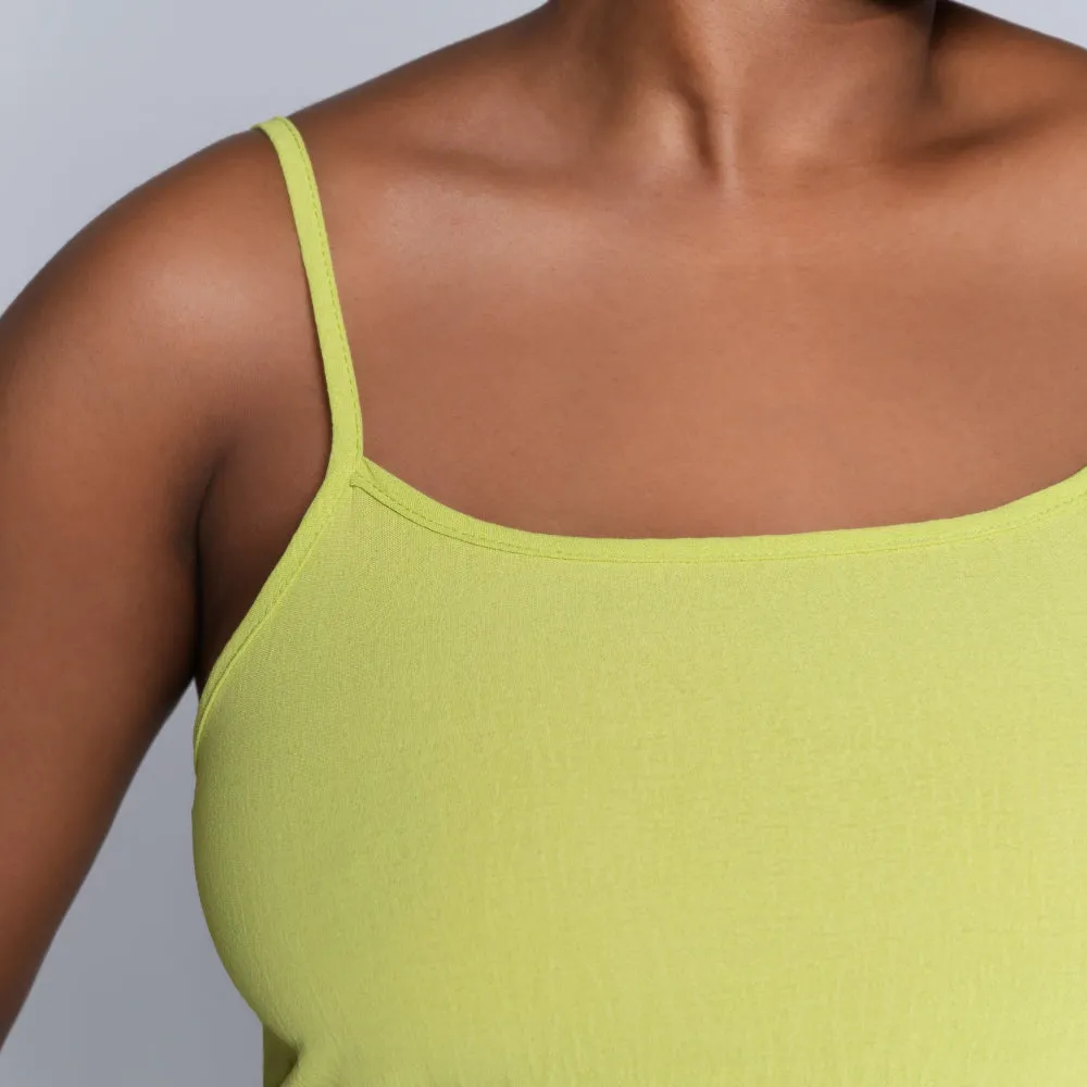 Chartreuse Airflow Strappy Tunic sold by Fashion World product image thumbnail 3