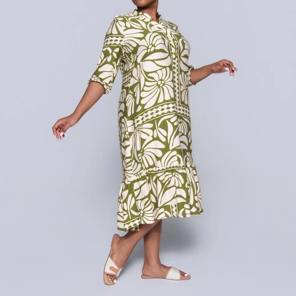 Plus Size Green Tiered Tunic sold by Fashion World product image thumbnail 5