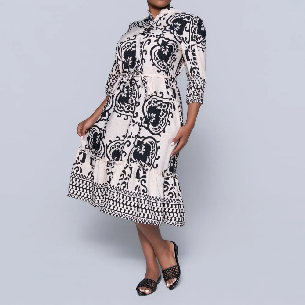 Plus Size Border Print Tunic sold by Fashion World product image thumbnail 5