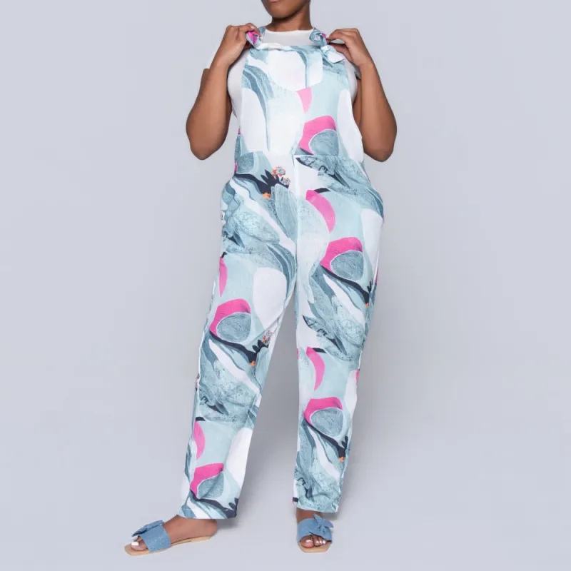 Sage Printed Jumpsuit sold by Fashion World
