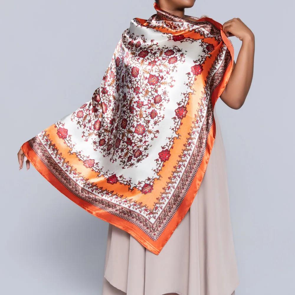 Orange Neck Scarf sold by Fashion World product image thumbnail 3