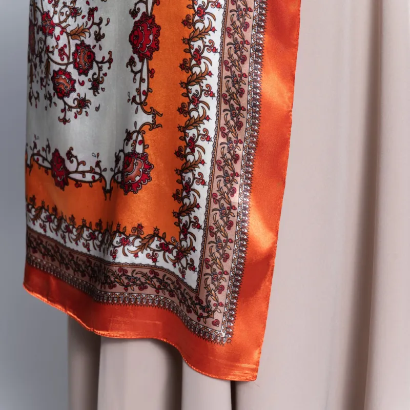 Orange Neck Scarf sold by Fashion World