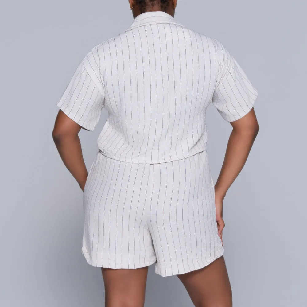 Natural Striped Airflow Top sold by Fashion World product image thumbnail 4