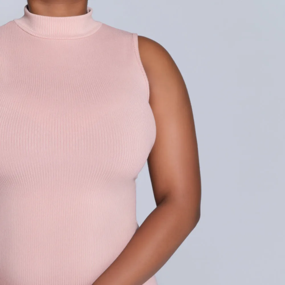 Mink Sleeveless Turtle Neck Dress sold by Fashion World product image thumbnail 2