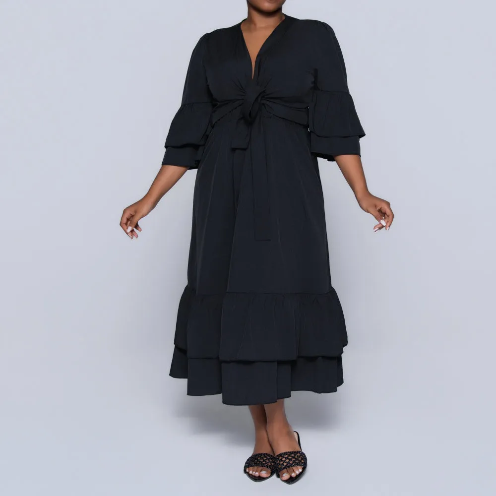 Plus Size Black Skirt And Top Set sold by Fashion World product image thumbnail 2