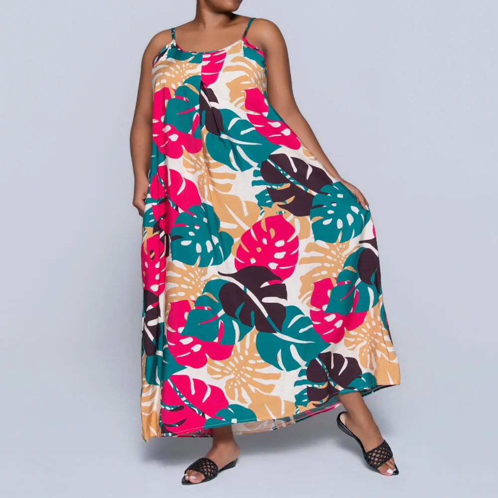 Stone Sleeveless Printed Airflow Dress sold by Fashion World product image thumbnail 3