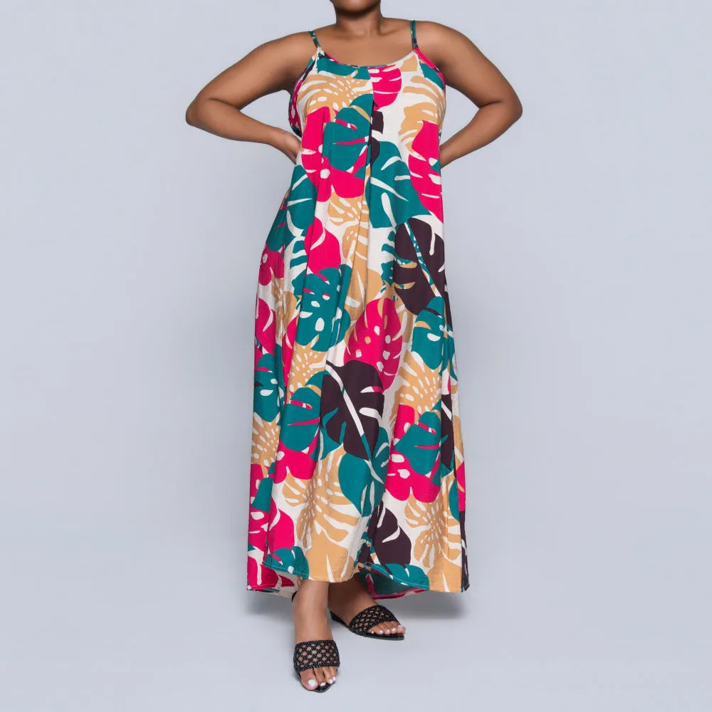 Stone Sleeveless Printed Airflow Dress sold by Fashion World product image thumbnail 5