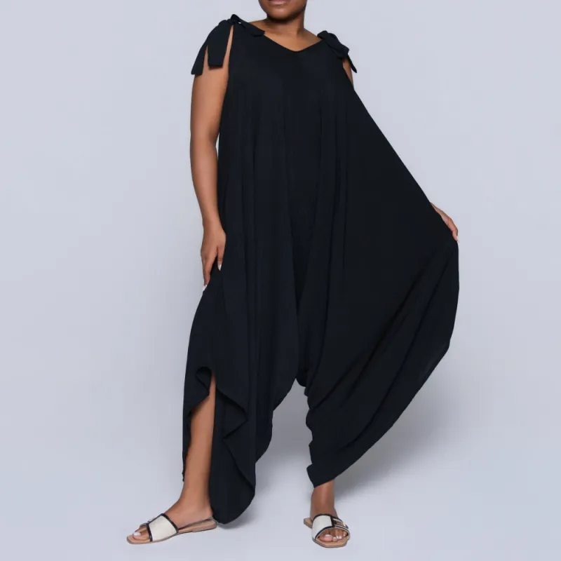 Black Airflow Jumpsuit sold by Fashion World