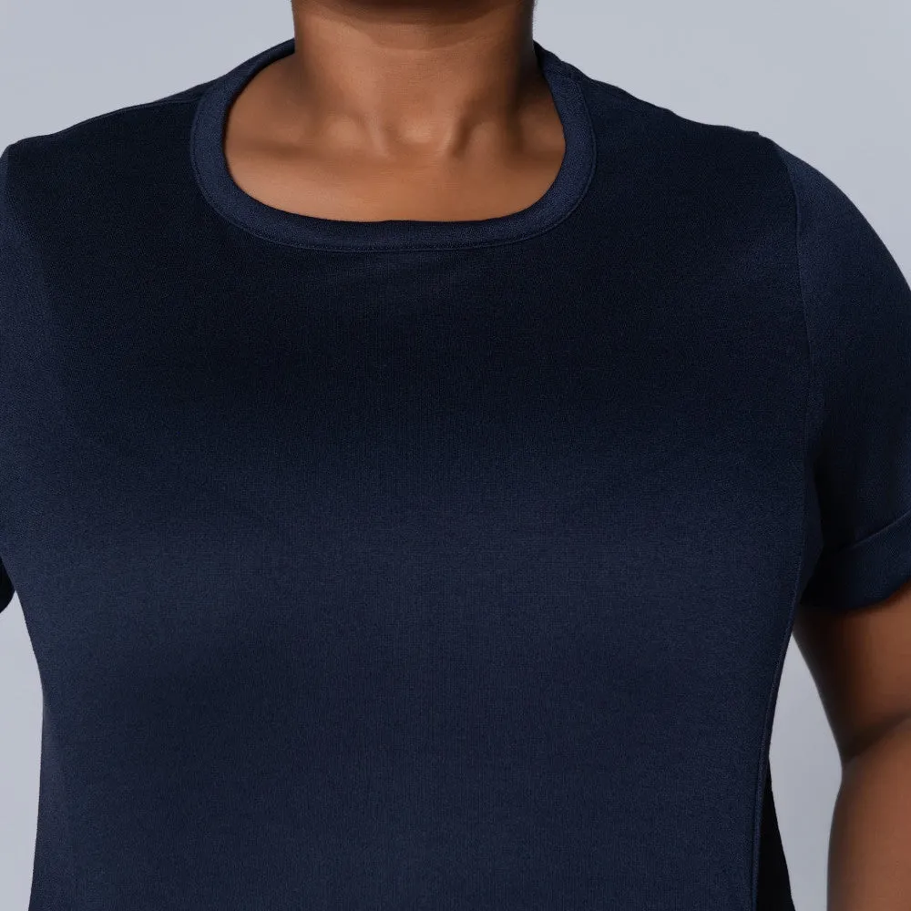 Plus Size Navy Front Print Tunic sold by Fashion World product image thumbnail 3