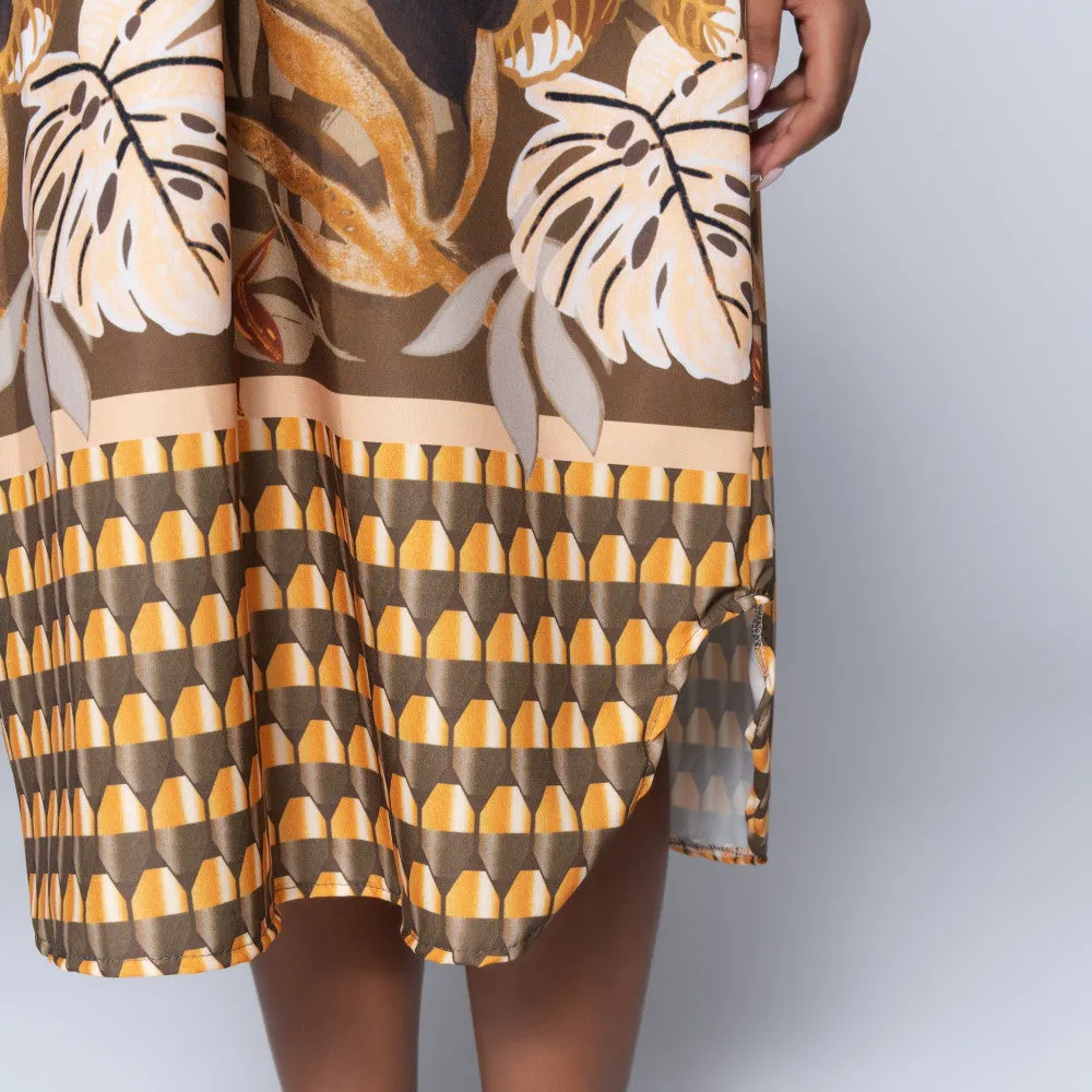 Short Sleeve Border Print Tunic sold by Fashion World product image thumbnail 2