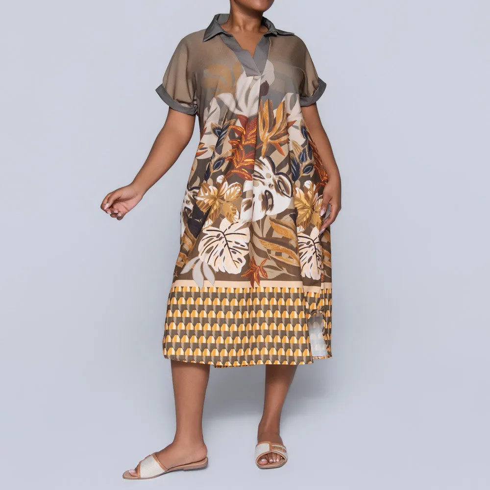 Short Sleeve Border Print Tunic sold by Fashion World product image thumbnail 5