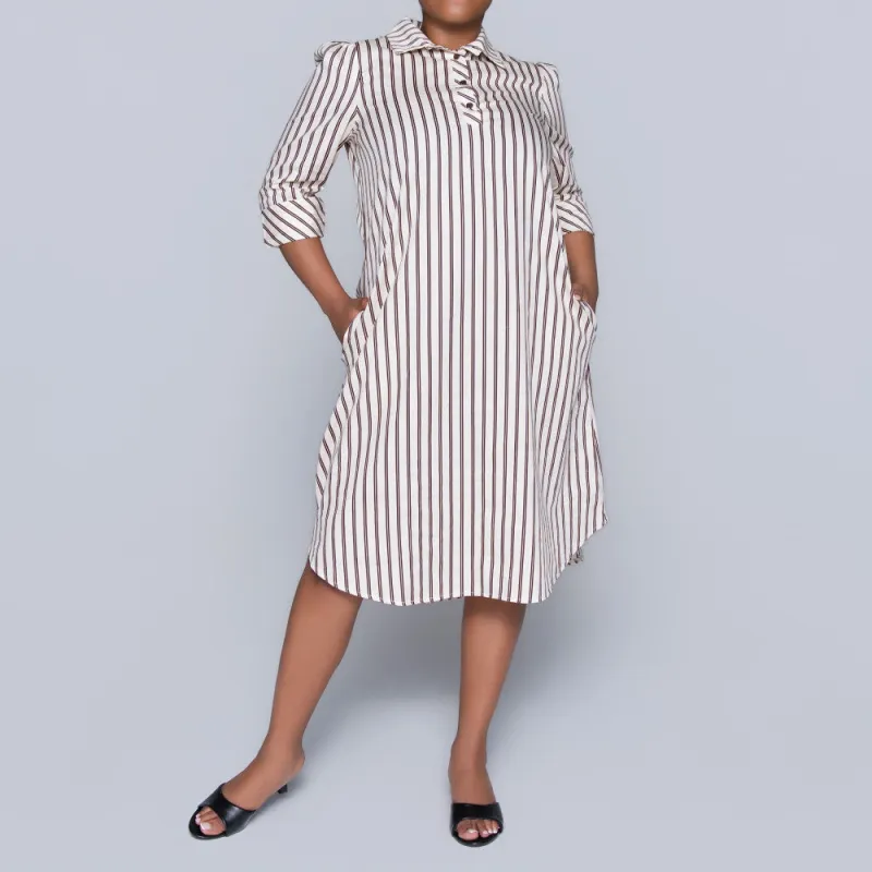 Plus Size Striped Tunic sold by Fashion World
